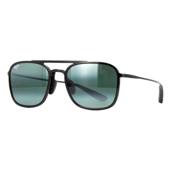 New MAUI JIM Keokea Black Polarised Aviator 447 02 Sunglasses Women - Picture 1 of 5